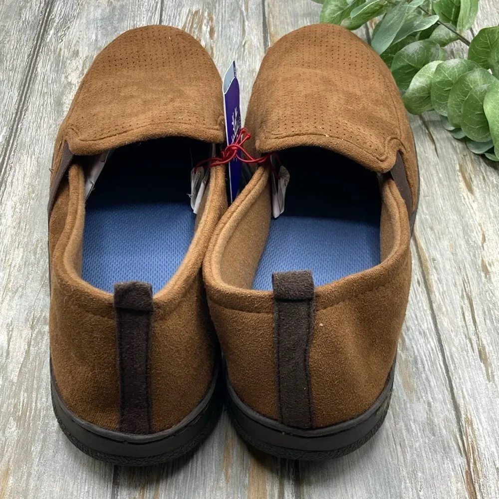 Men’s Dearfoams Cozy Comfort Perforated Aline Slipppers Shoes Size XL 13/14
